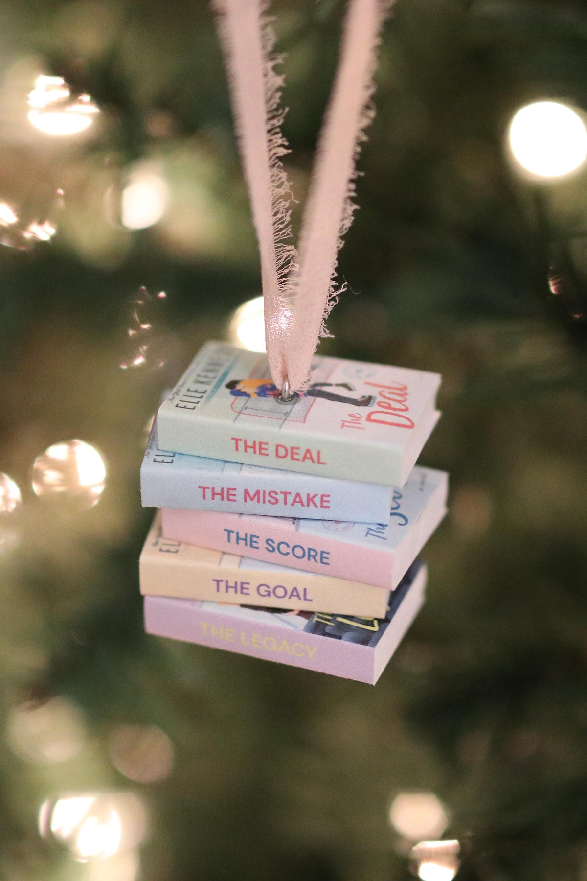 Off-Campus Mini Book Stack Ornament