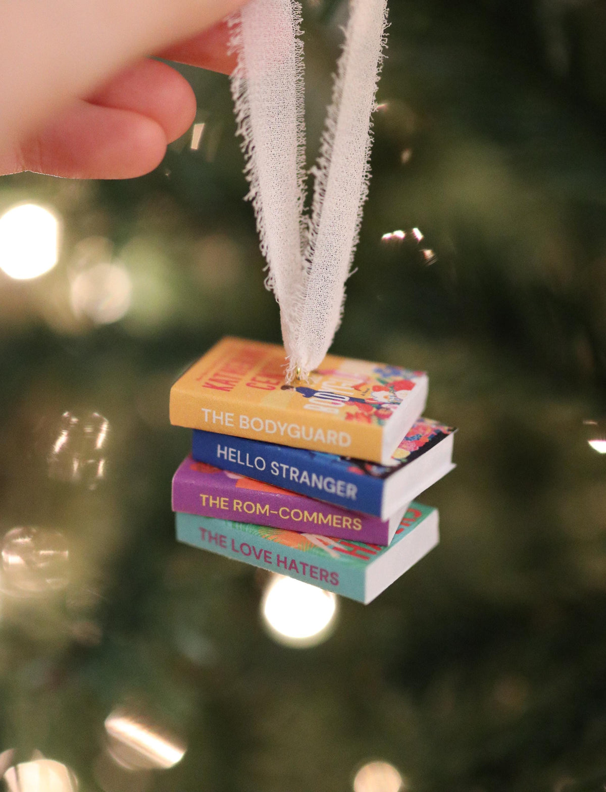Katherine Center Mini Book Stack Ornament