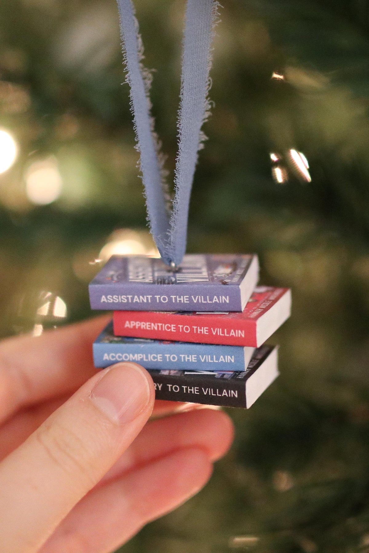 Assistant to the Villain Mini Book Stack Ornament