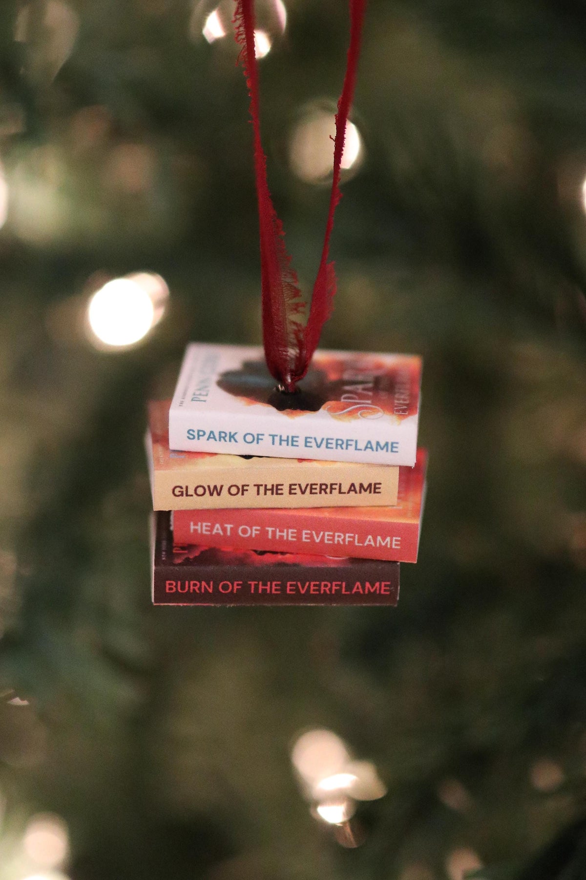 Spark of the Everflame Mini Book Stack Ornament