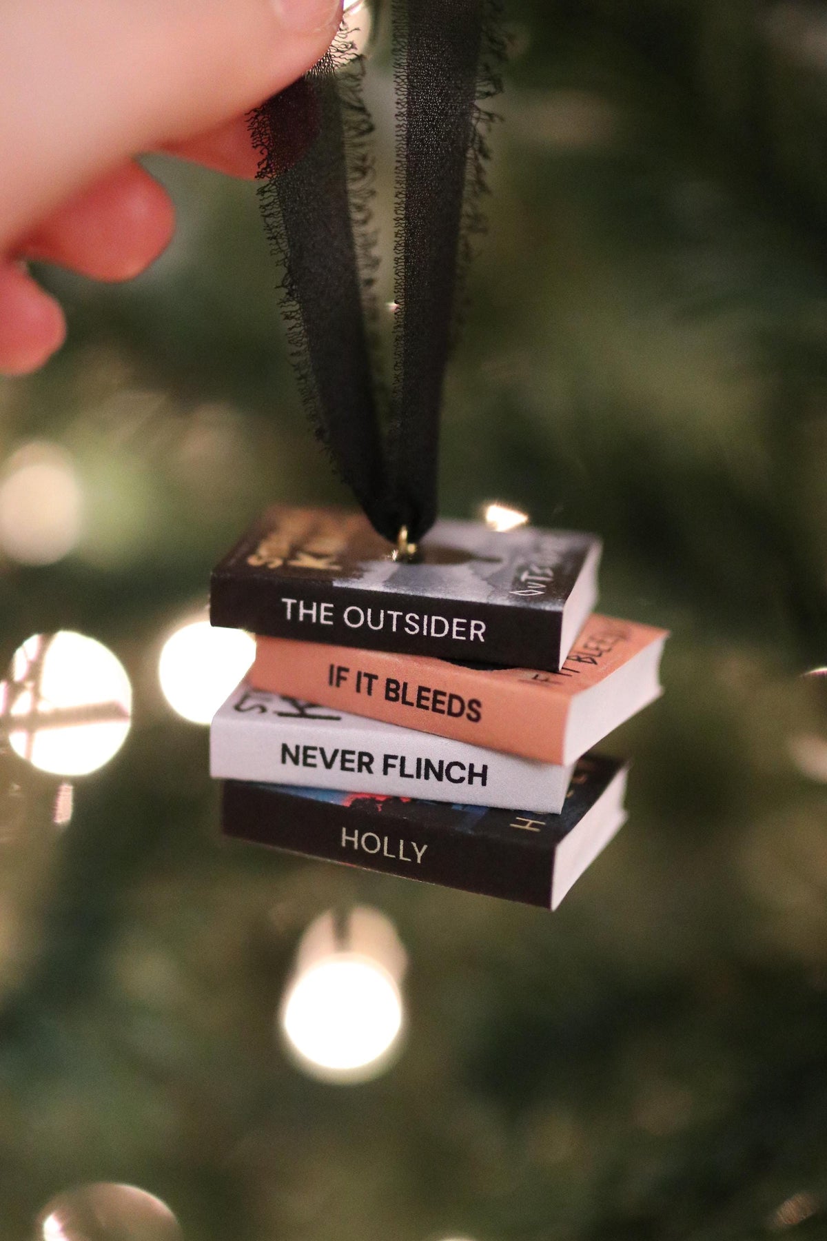 Stephen King Mini Book Stack Ornament