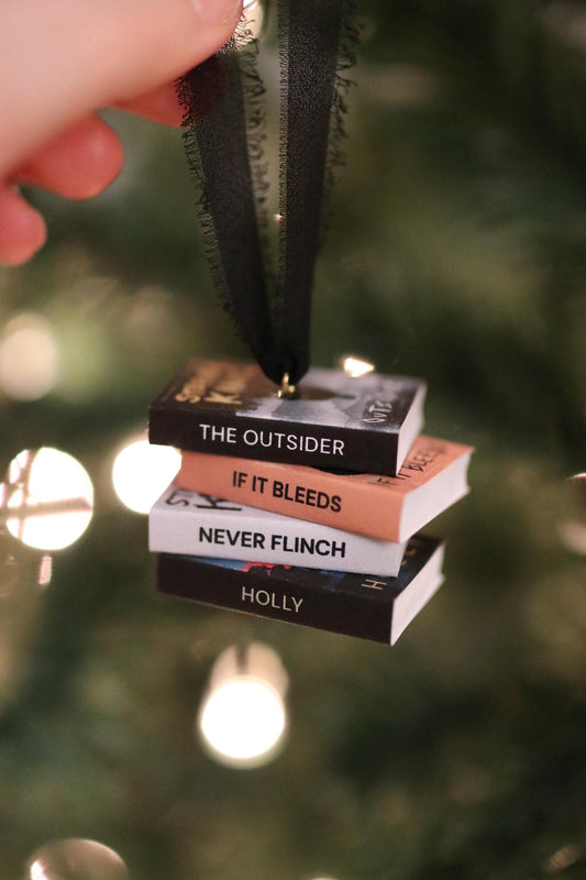 Stephen King Mini Book Stack Ornament
