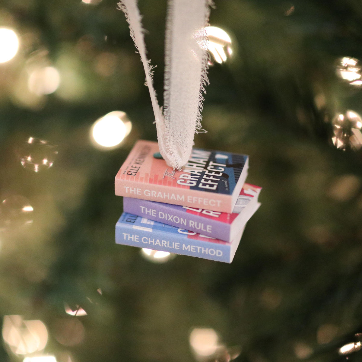 The Graham Effect Mini Book Stack Ornament