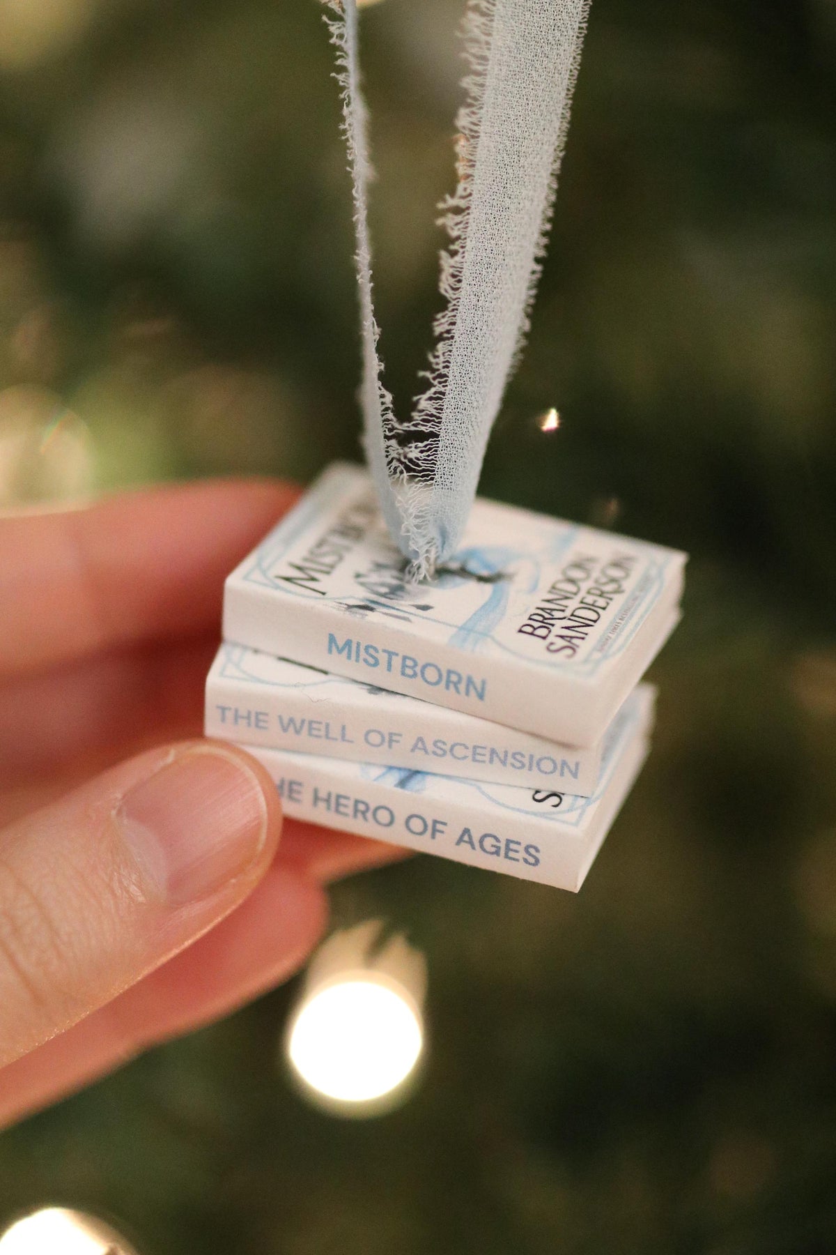 Mistborn Mini Book Stack Ornament