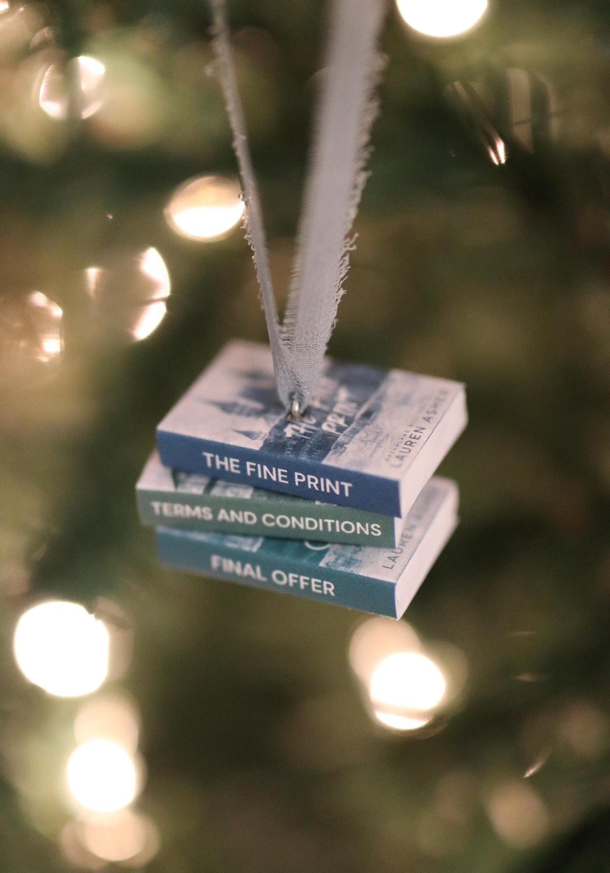 Dreamland Billionaires Mini Book Stack Ornament