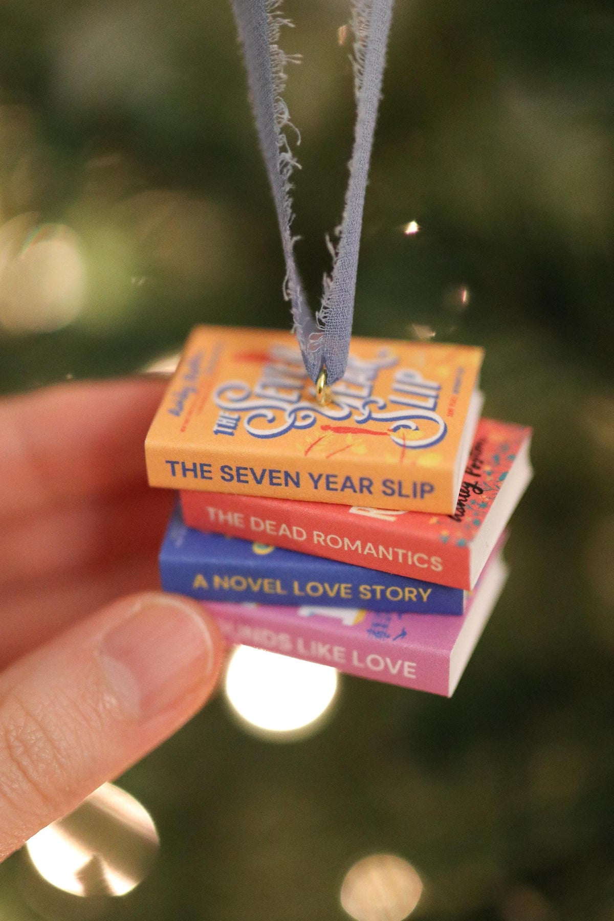 Ashley Poston Mini Book Stack Ornament