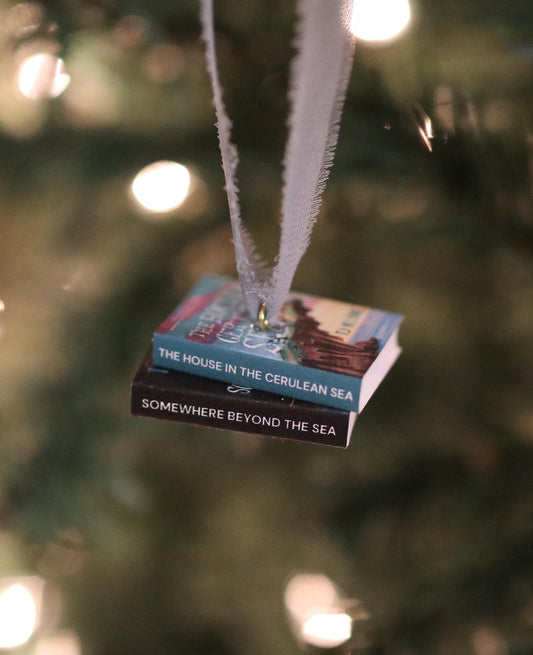 The House of the Cerulean Sea Mini Book Stack Ornament