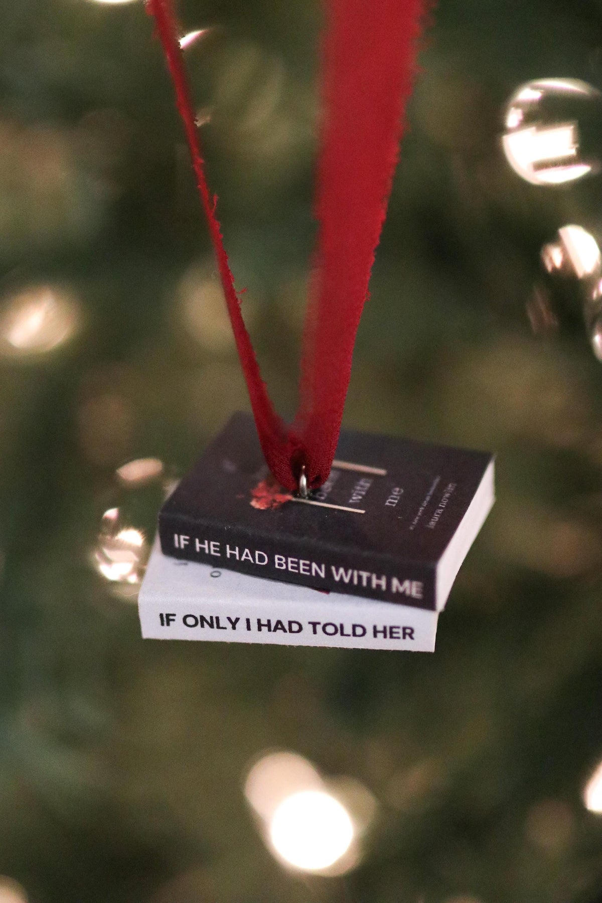 If He Had Been with Me Mini Book Stack Ornament