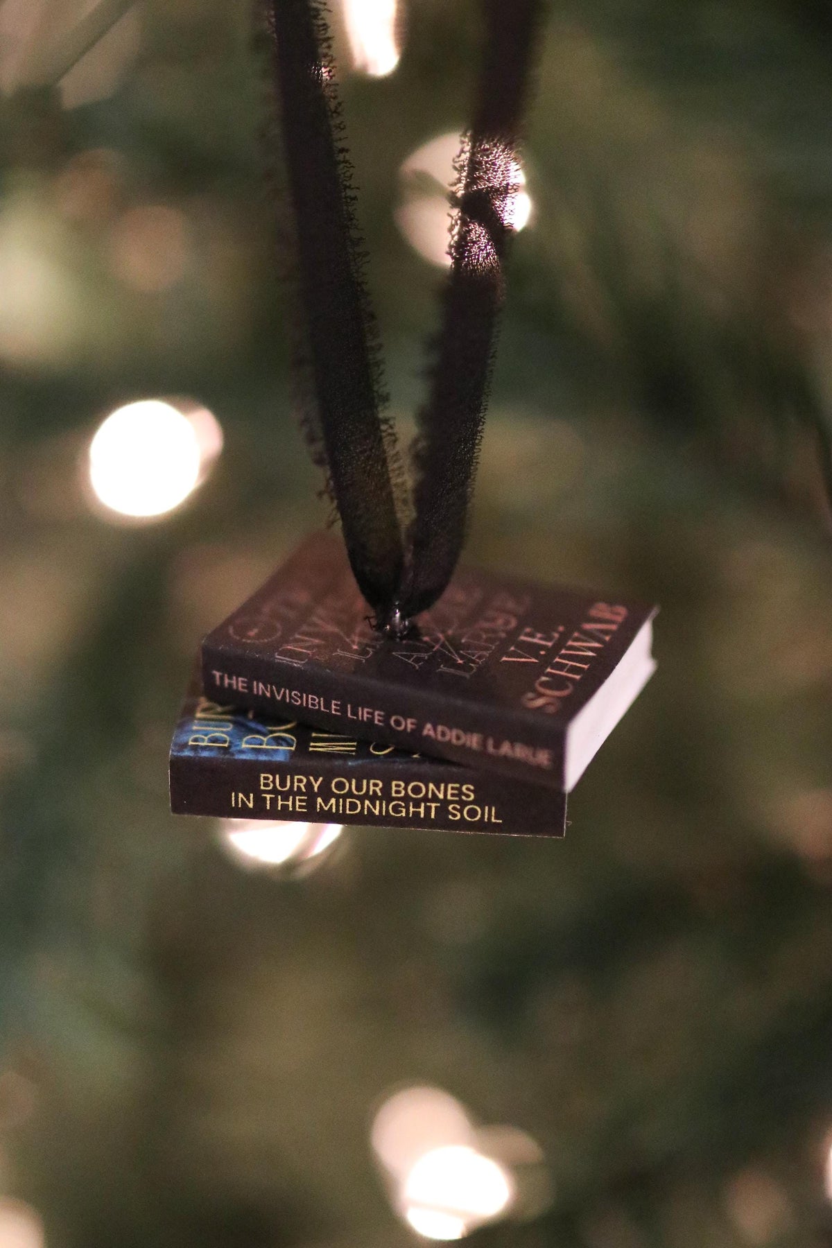 VE Schwab Mini Book Stack Ornament