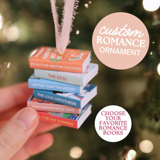 CUSTOM Romance Mini Book Ornament