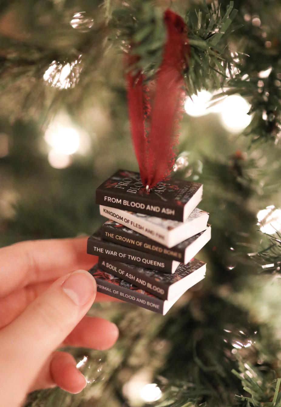 CUSTOM Romantasy Mini Book Ornament