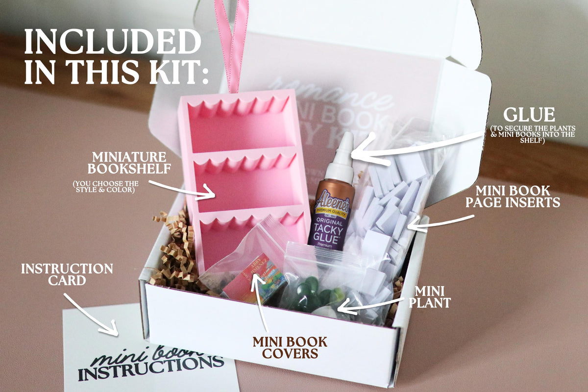 DIY Romance Mini Book Ornament Kit