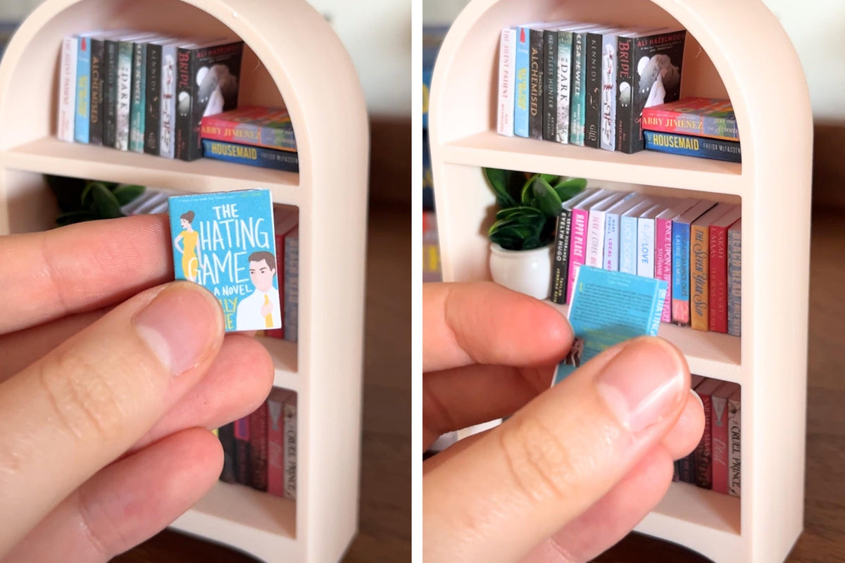 DIY Trending Ornament Mini Book Kit | Activity Books Decor bookclub Miniature Bookish Gift Reading Bookcase craft bookshelf reader cute