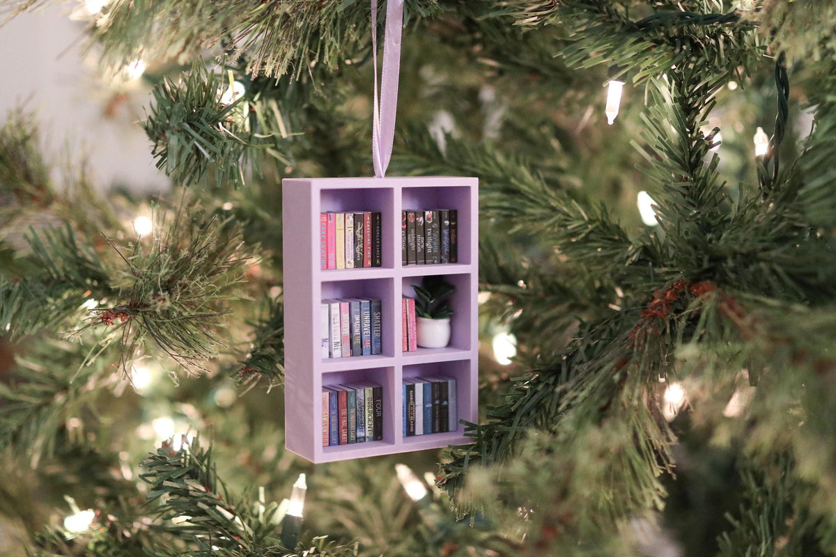 Handmade YA Mini Bookshelf Ornament