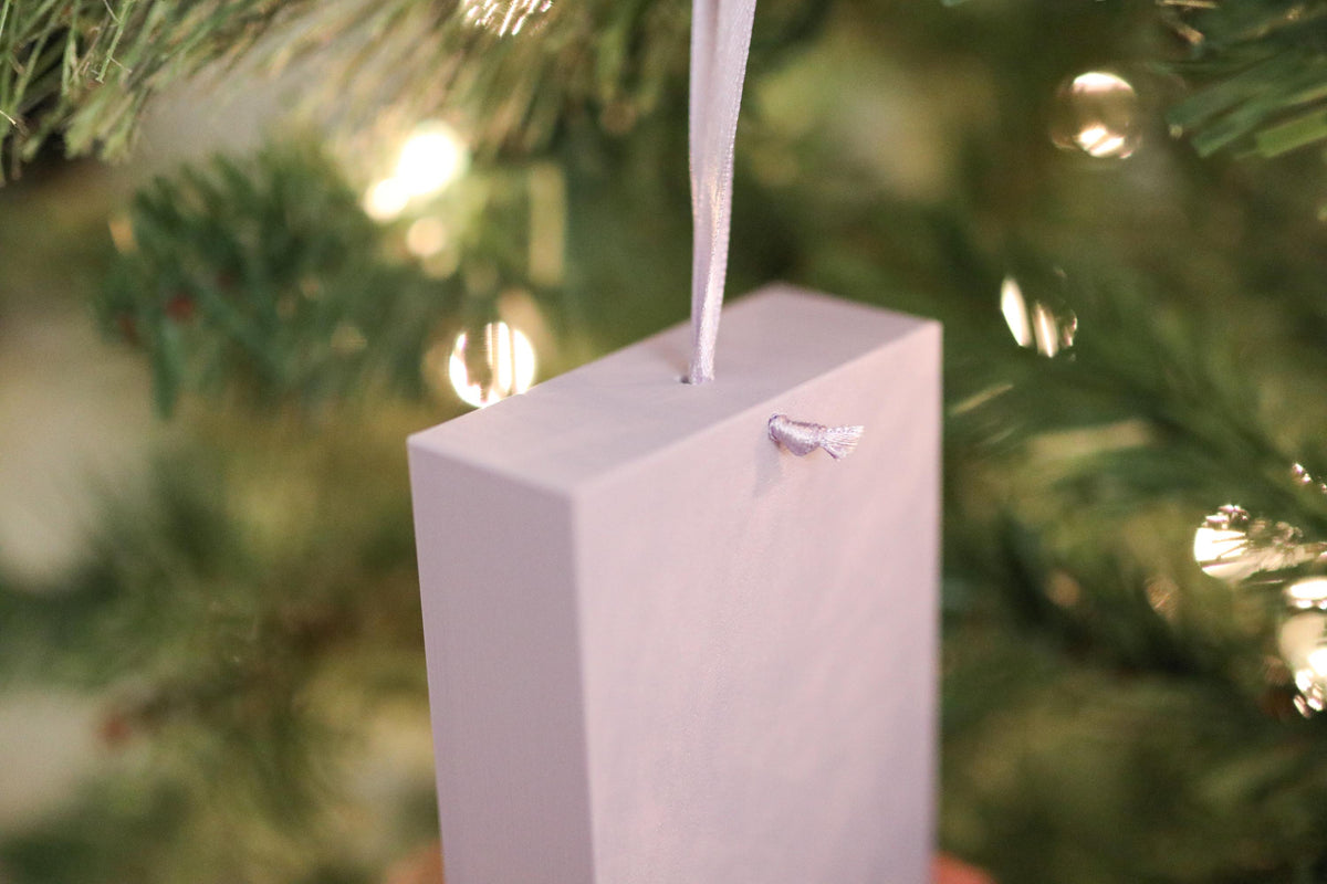 Handmade YA Mini Bookshelf Ornament