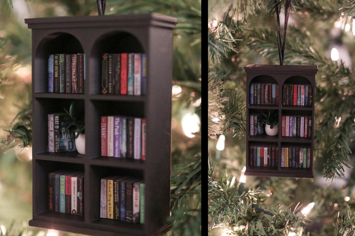 Handmade Thriller Mini Bookshelf Ornament