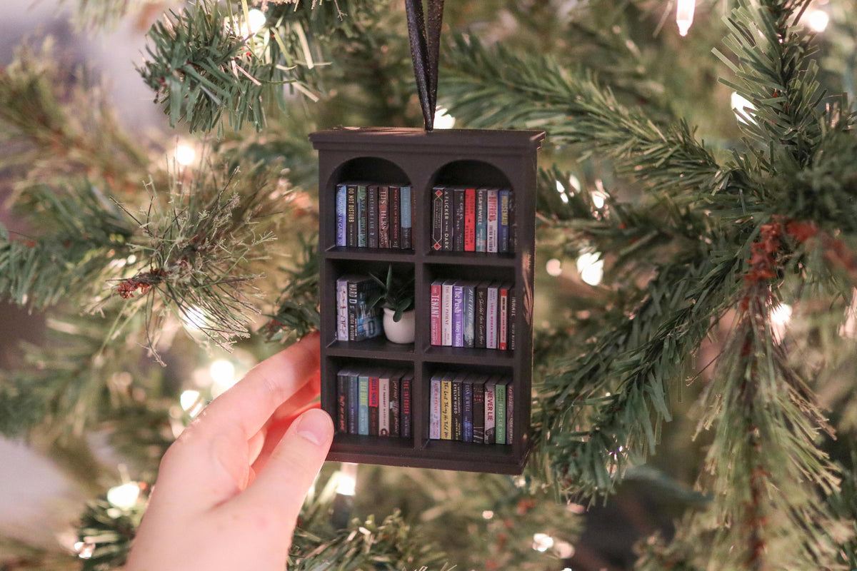 Handmade Thriller Mini Bookshelf Ornament