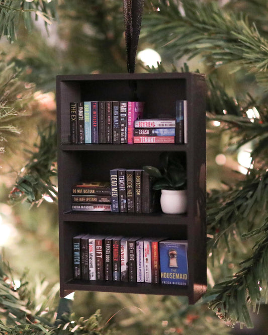 Handmade Freida McFadden Mini Bookshelf Ornament