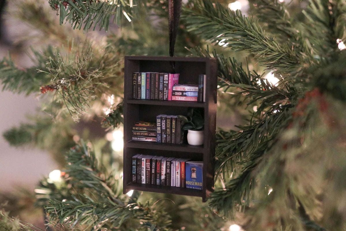 Handmade Freida McFadden Mini Bookshelf Ornament