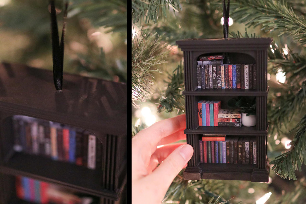 Handmade Fantasy Mini Bookshelf Ornament