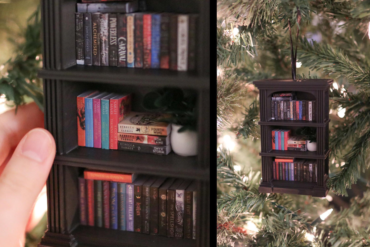 Handmade Fantasy Mini Bookshelf Ornament
