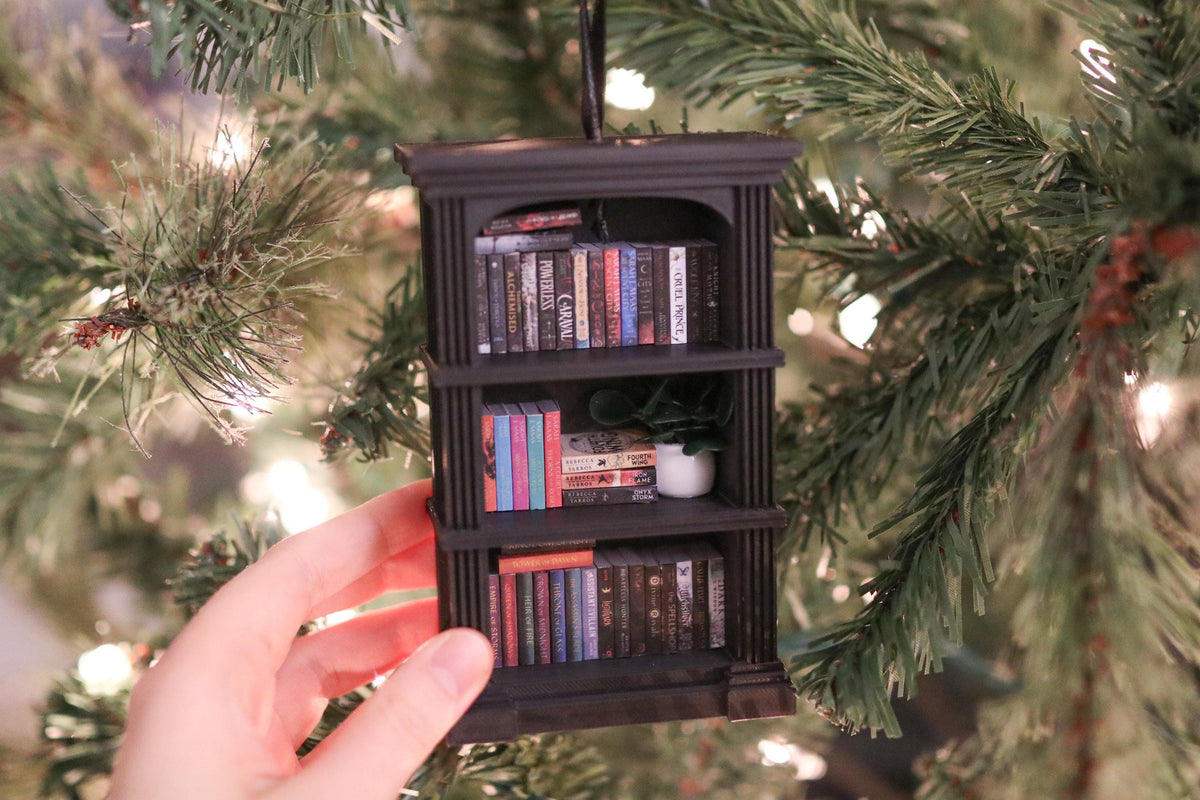 Handmade Fantasy Mini Bookshelf Ornament