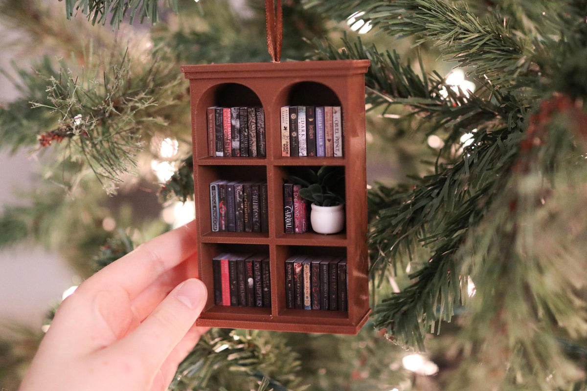 Handmade Romantasy Mini Bookshelf Ornament