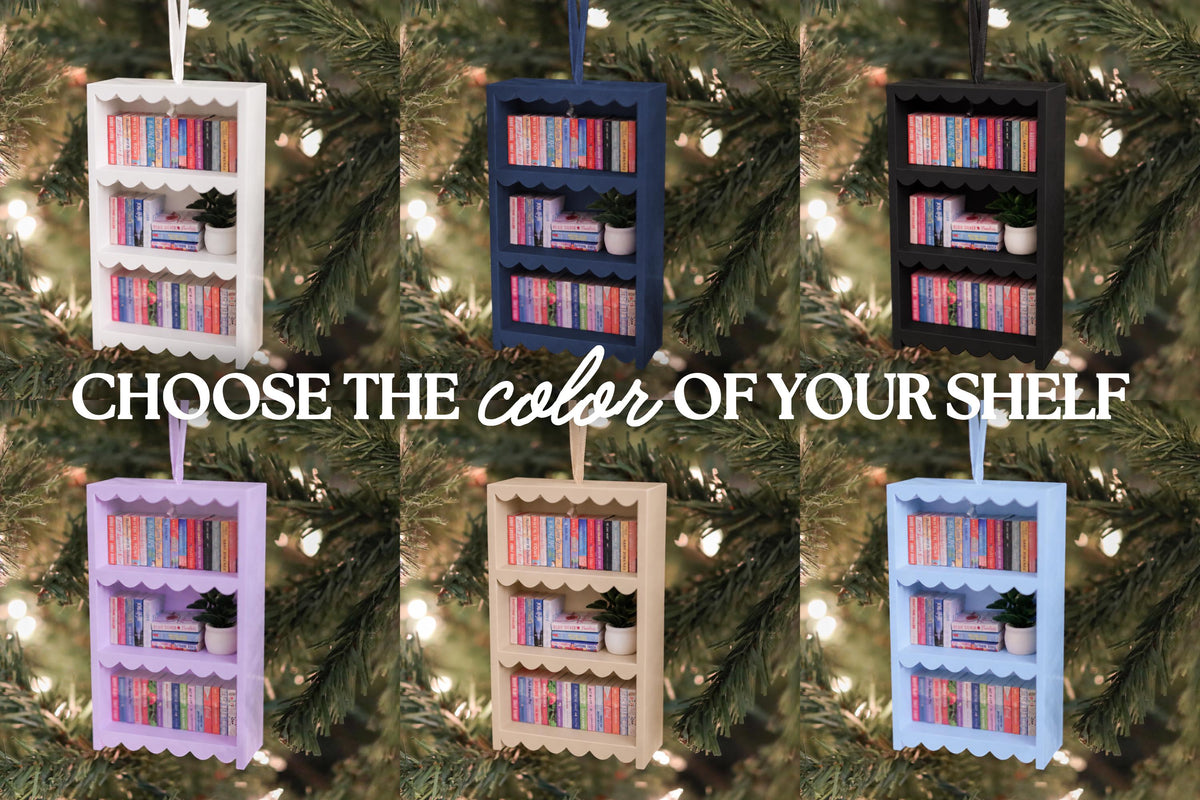 Handmade Romance Mini Bookshelf Ornament