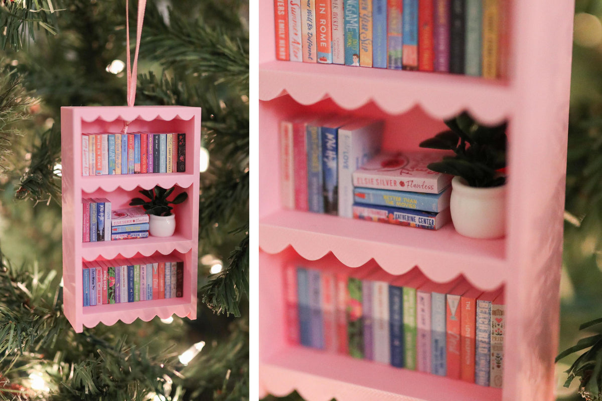 Handmade Romance Mini Bookshelf Ornament