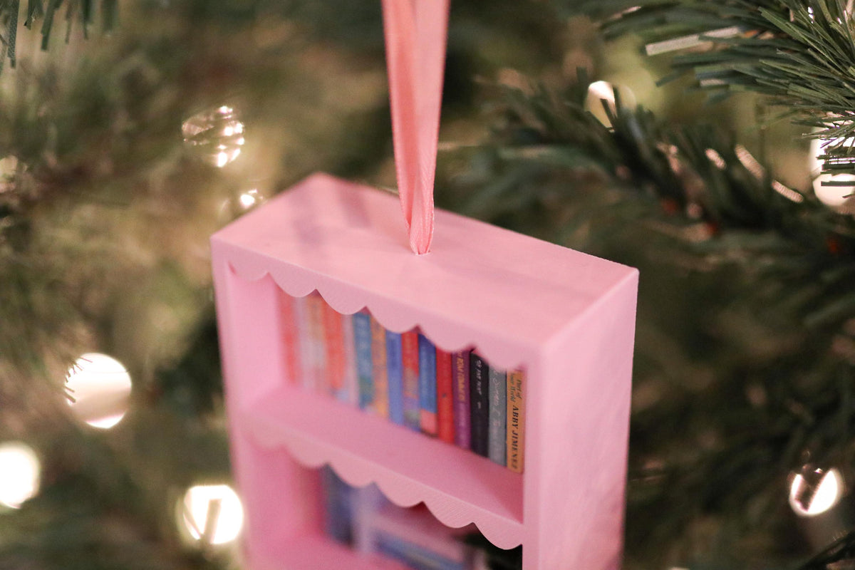 Handmade Romance Mini Bookshelf Ornament