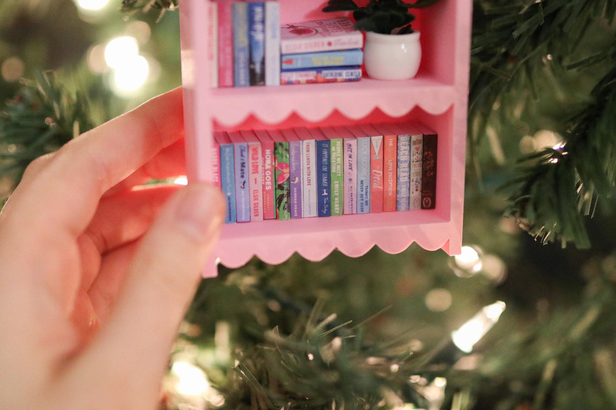 Handmade Romance Mini Bookshelf Ornament