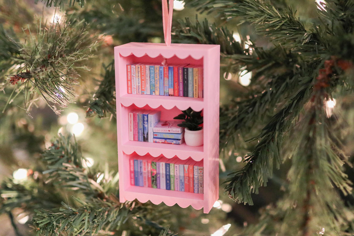Handmade Romance Mini Bookshelf Ornament