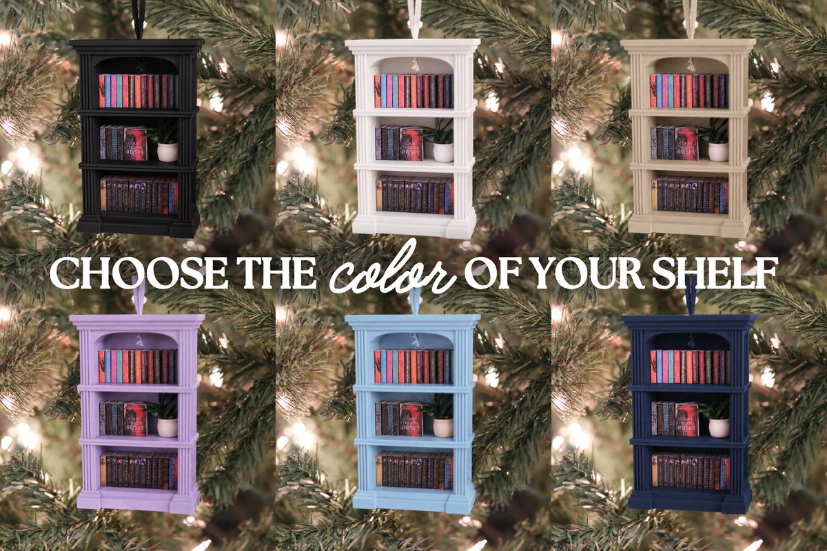 Handmade SJM Mini Bookshelf Ornament