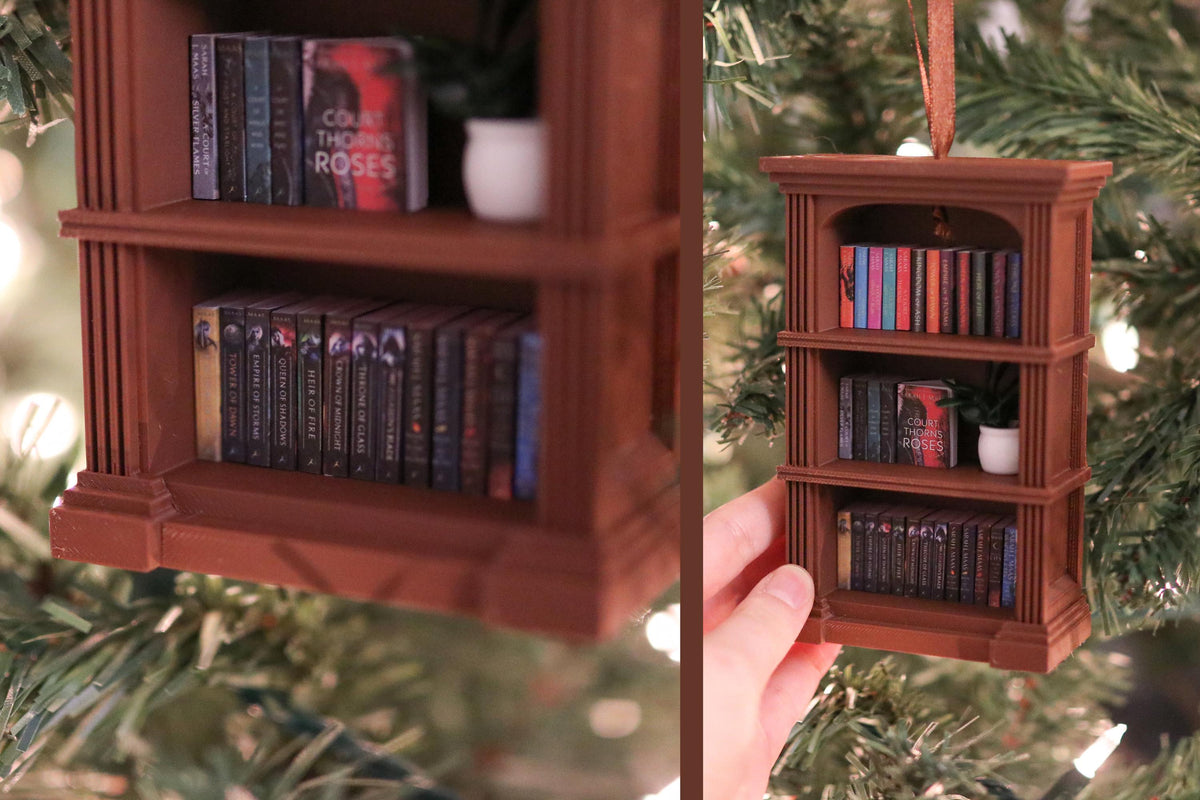 Handmade SJM Mini Bookshelf Ornament