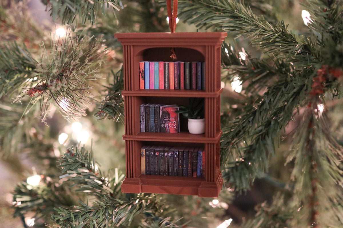 Handmade SJM Mini Bookshelf Ornament
