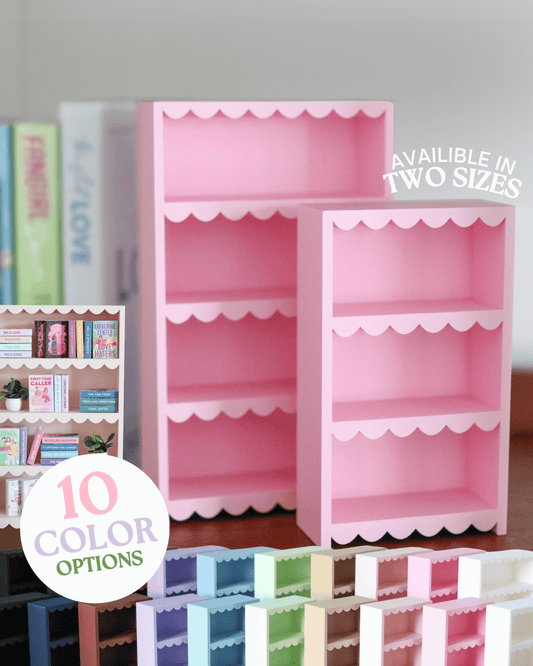 Mini Scalloped Bookshelf