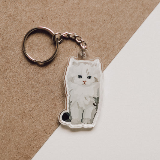 Ragamuffin Kitten Acrylic Keychain