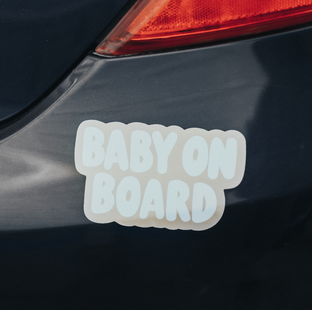 Aesthetic Baby on Board Bumper Sticker