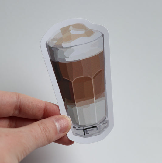 Glass Cup Latte