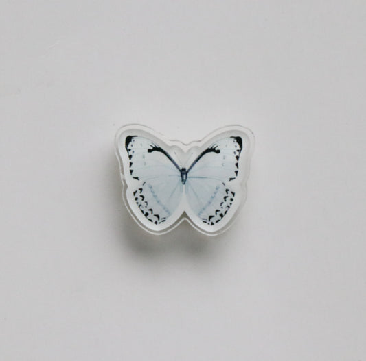 Blue Butterfly Acrylic Pin