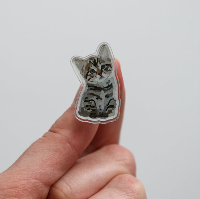 Kitten Acrylic Pin