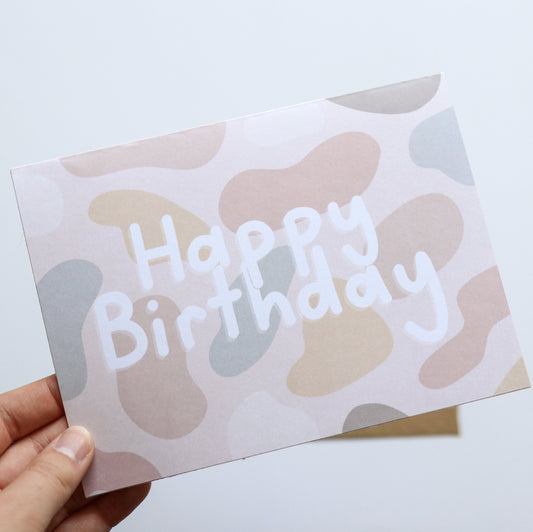 Abstract Happy Birthday Card