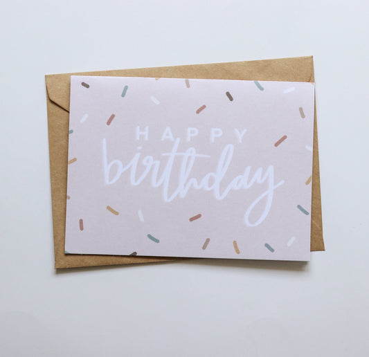 Sprinkle Happy Birthday Card