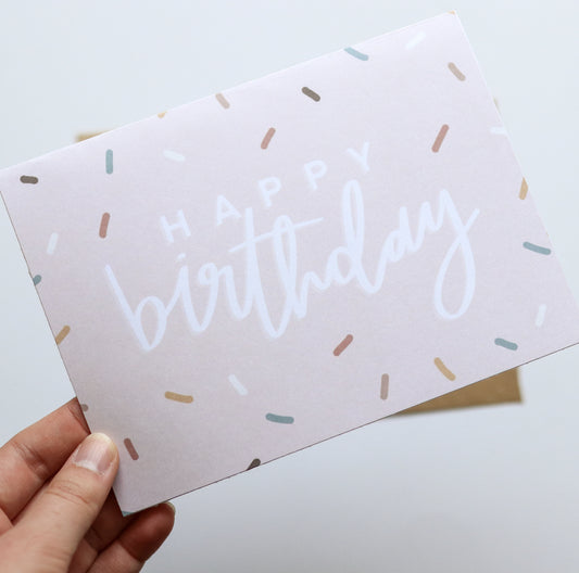 Sprinkle Happy Birthday Card