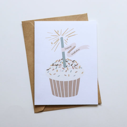 Cupcake Birthday Card