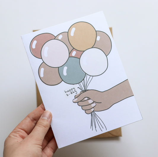 Balloon Birthday Card