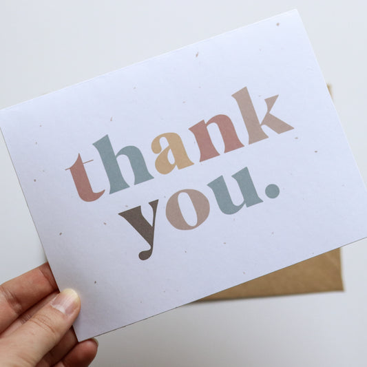 Colourful Thank You Card