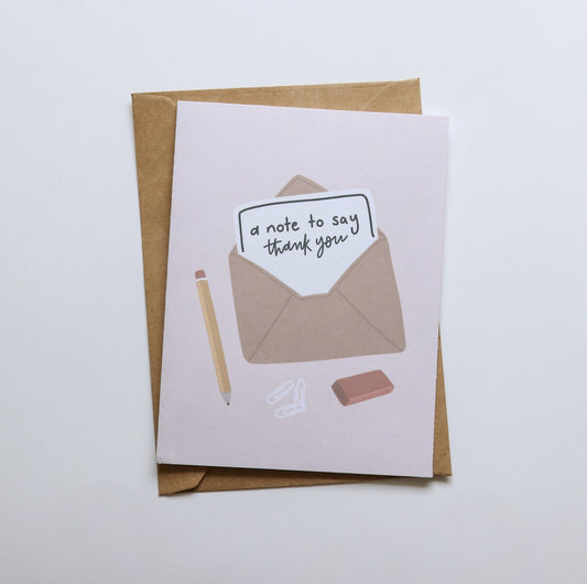 Thank You Note Card