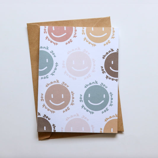 Smiley Thank You Card