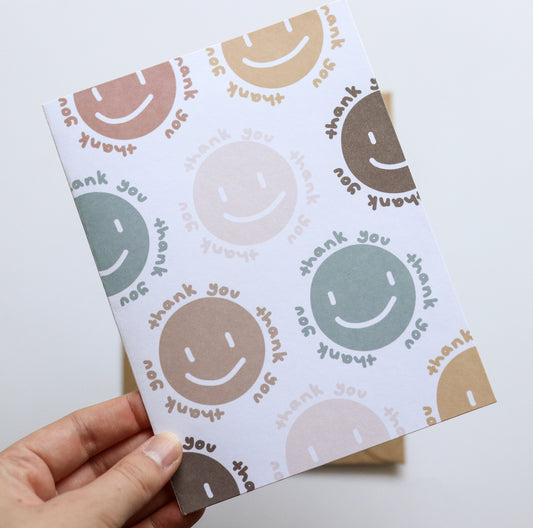 Smiley Thank You Card